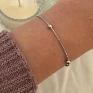 Pulsera clapton con bolitas