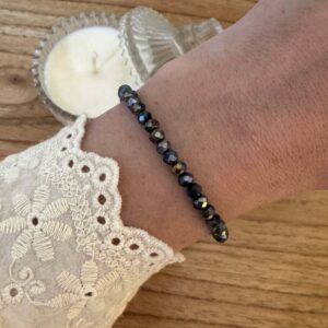 Pulsera cristales negros