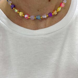 Collar corazones 35-40 cm.