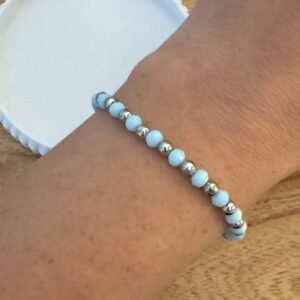 Pulsera cristal celeste