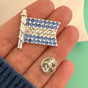 PIN bandera con strass