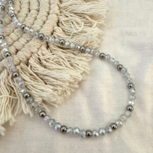 Collar cristal de roca 40 cm.