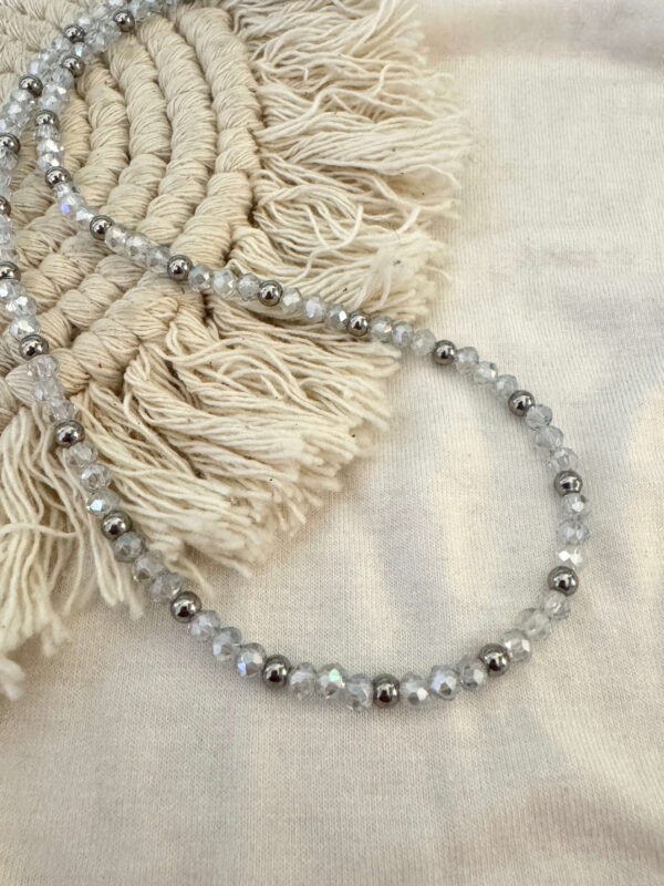 Collar cristal de roca 40 cm.