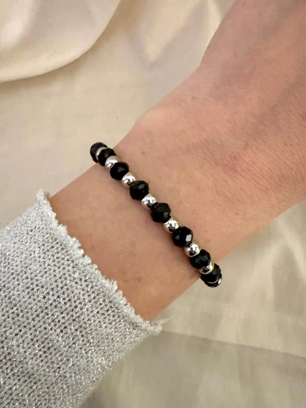 Pulsera cristales negros
