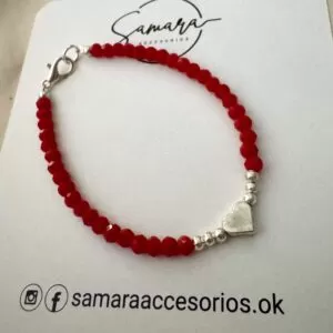 Pulsera cristal corazón