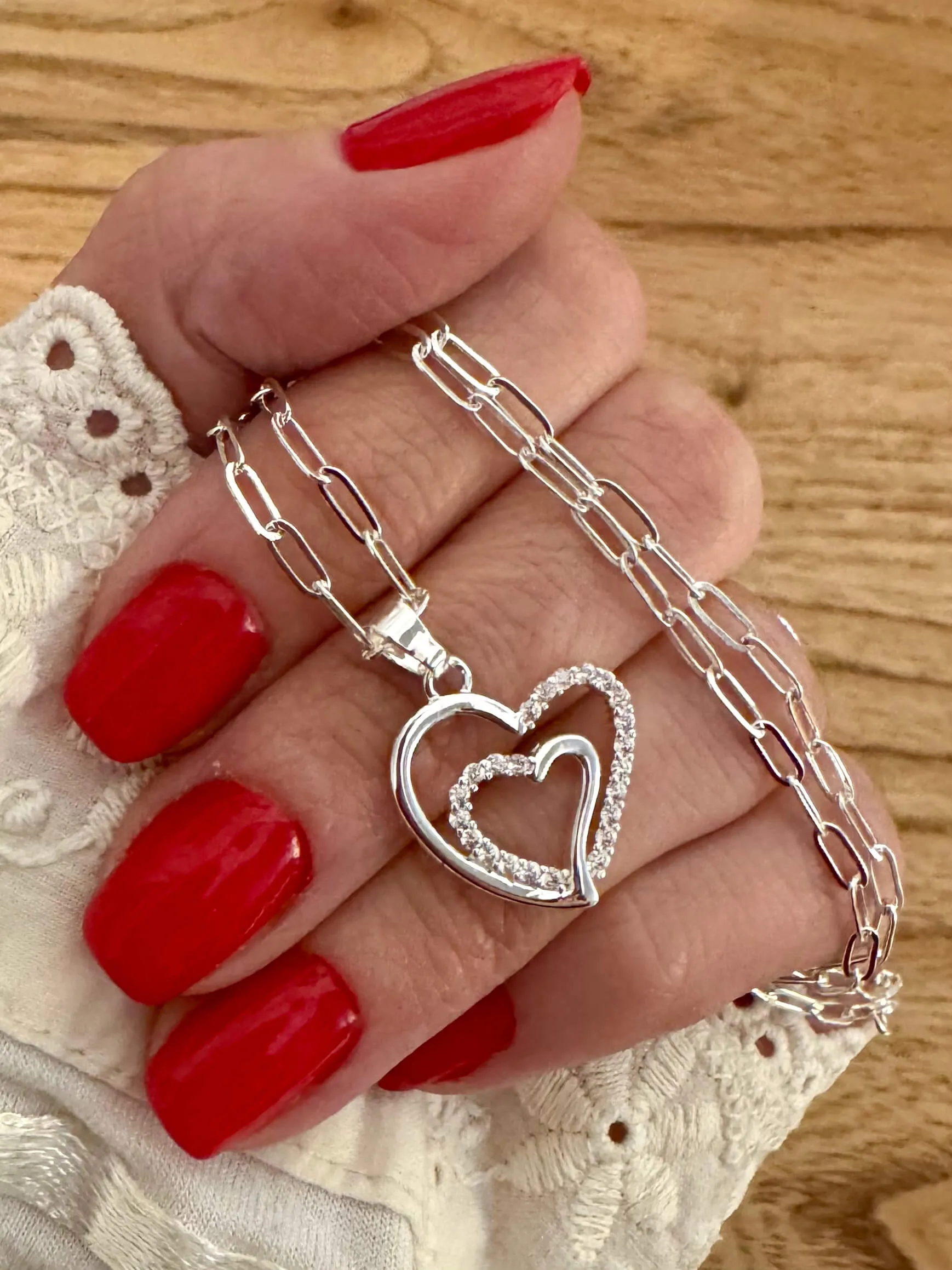 Collar corazones